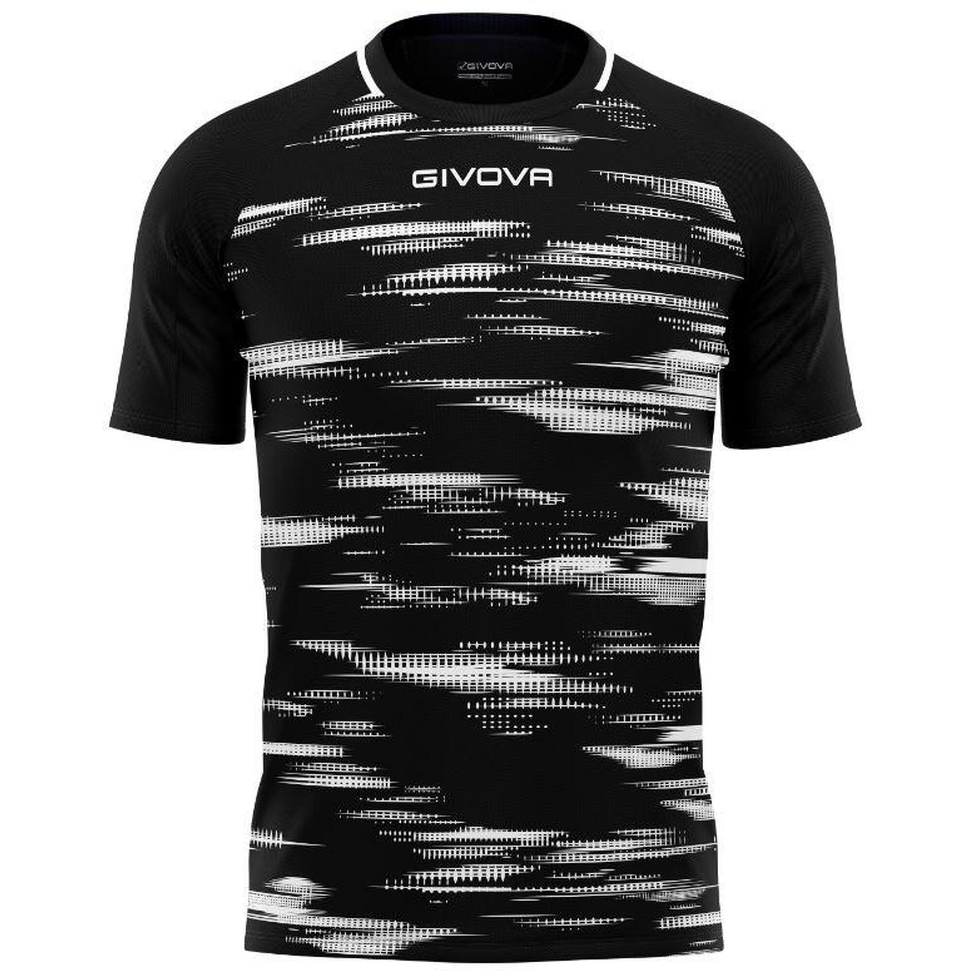 Givova - T-shirt Sportif Givova Pixel Noir-blanc Noir L - T-shirt Manches Courtes - Gris|noir - Decathlon