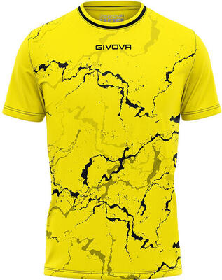 Camiseta deportiva Givova Grafite XL - Amarillo/Negro