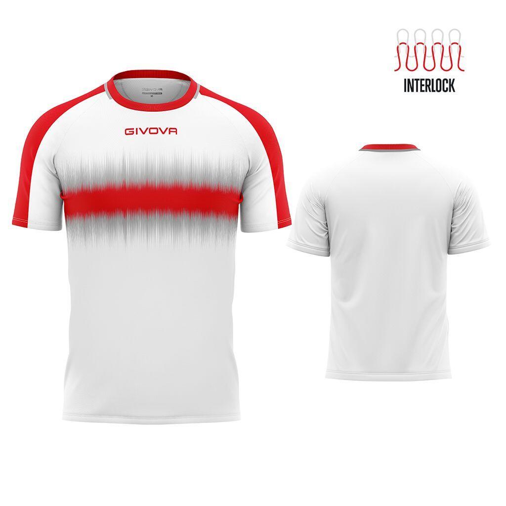 Givova - T-shirt Uomo Givova Rosso/bianco - T-shirt Manches Courtes - Blanc|rouge - Decathlon