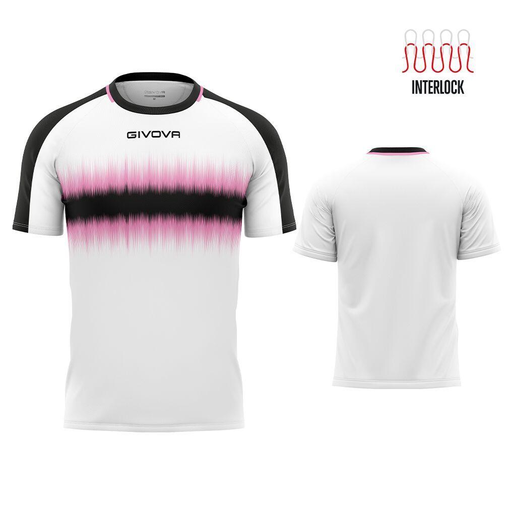 GIVOVA Givova Sport T-shirt Roze/Zwart L - Ademend & Lichtgewicht