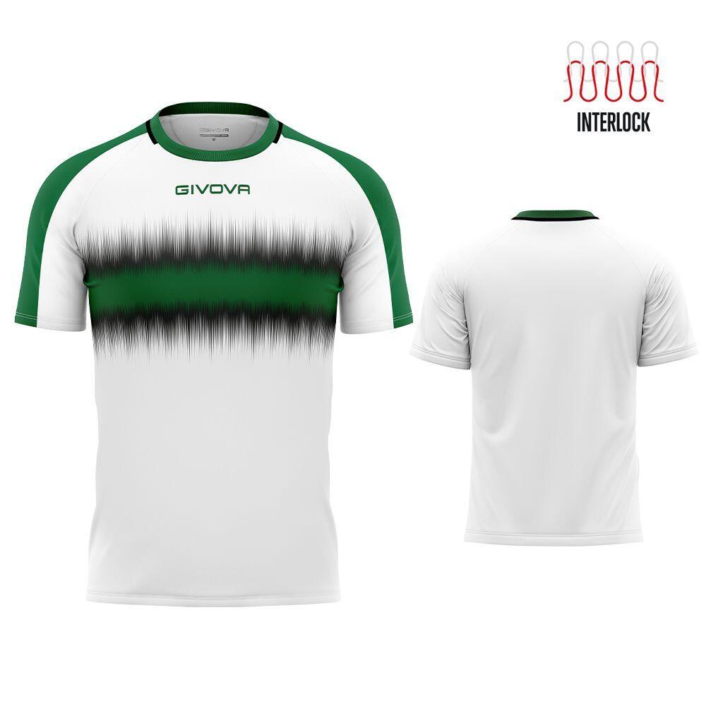 Givova Sport T-Shirt Radio Zielono-Czarny L - Wygodny i Oddychający