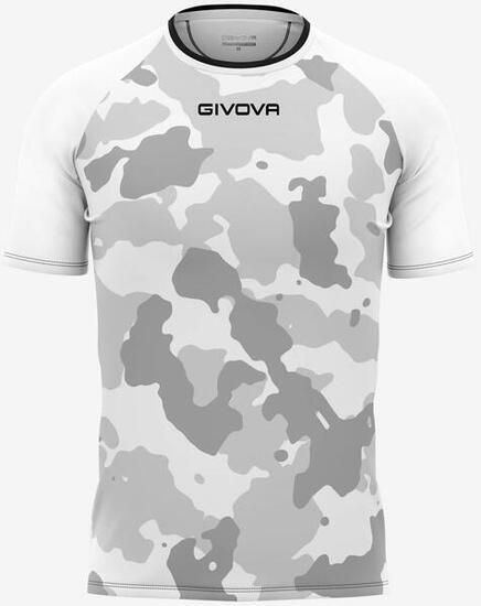 T-shirt męski Givova Army Czarno-pomarańczowy Czarny