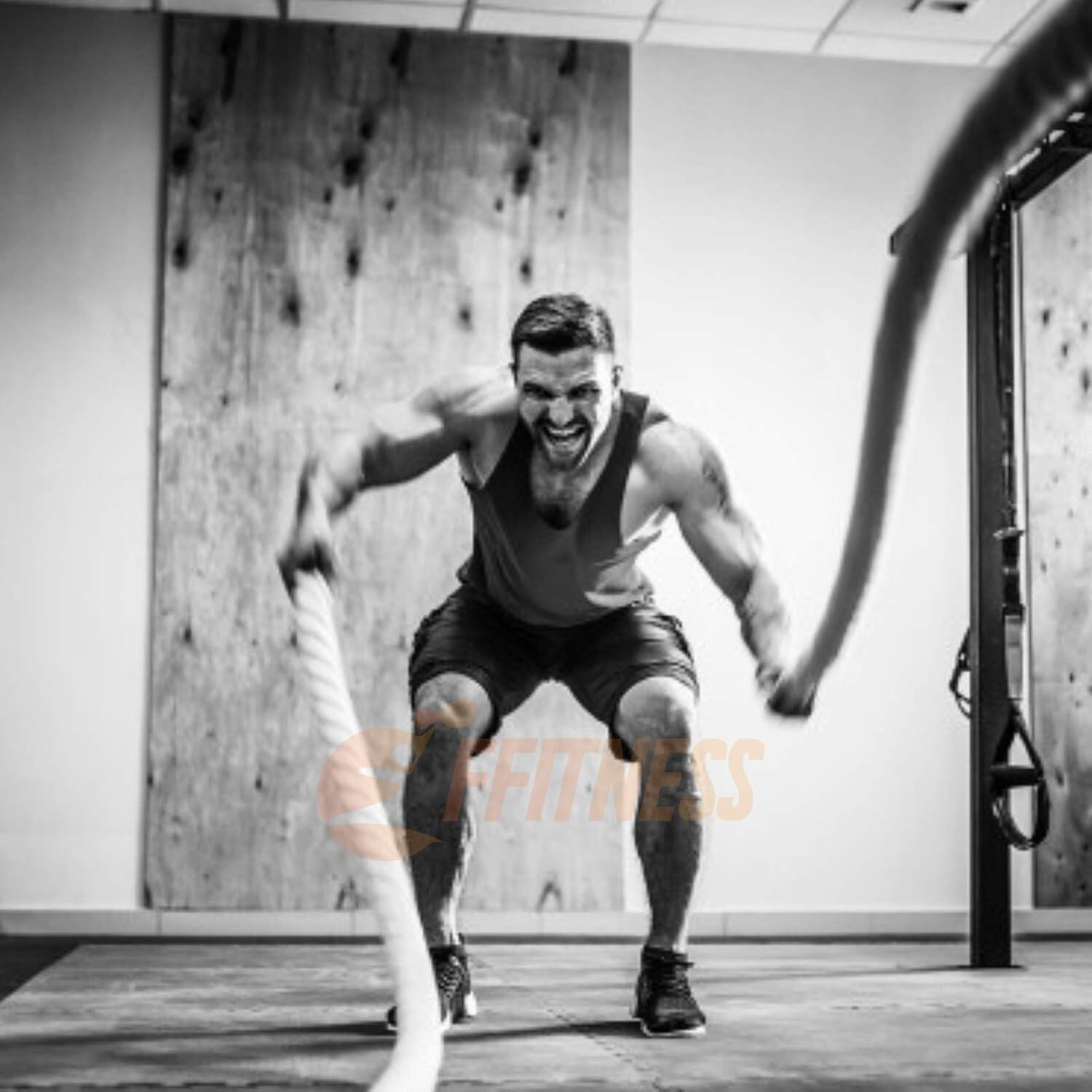 TRAINING ROPE FITNESS ALLENAMENTO FUNE CROSSFIT POWER 9 M 34 MM 3/4