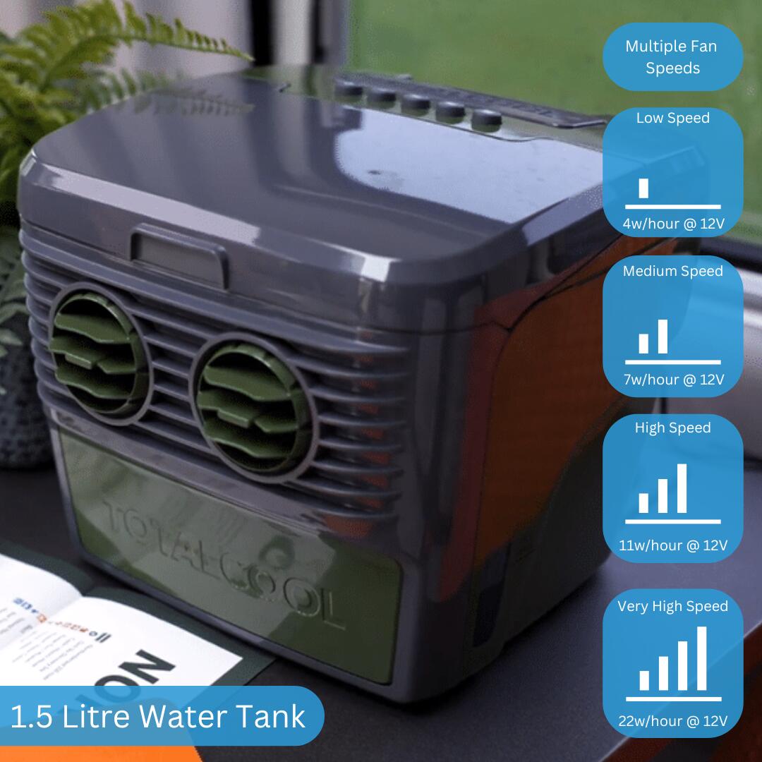 Totalcool 3000 Portable Air Cooler (Camo Green/Grey) 7/7