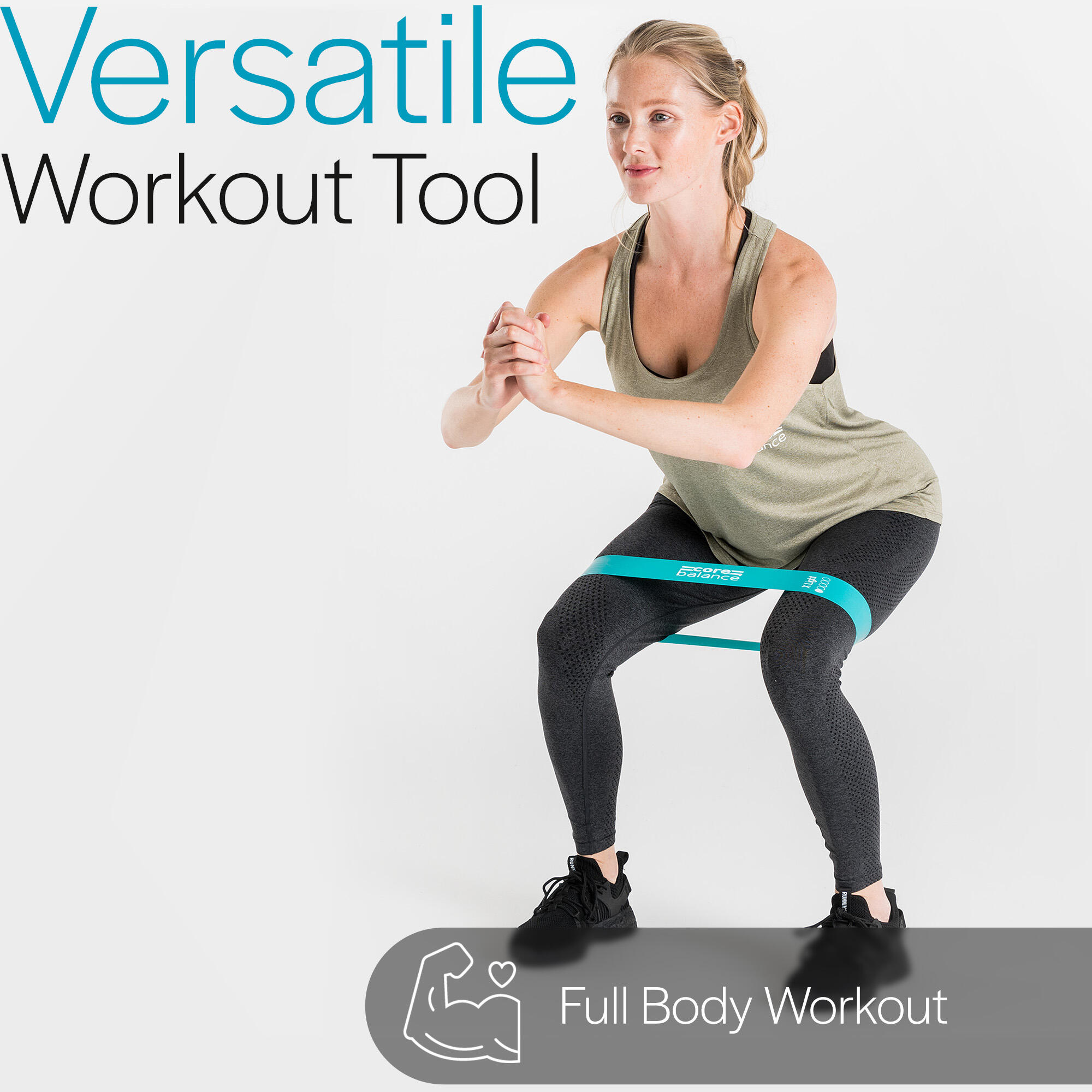Resistance Loop Bands Mini Latex Exercise Yoga 5 Piece Set Core Balance 5/6
