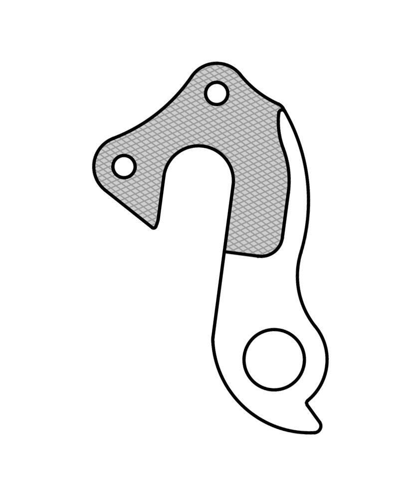 Patte derailleur alu  adaptable    cadre bulls (gh - 254) 3/6