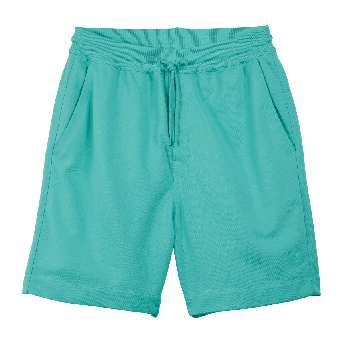 Mens French Terry Shorts (Teal) 1/4