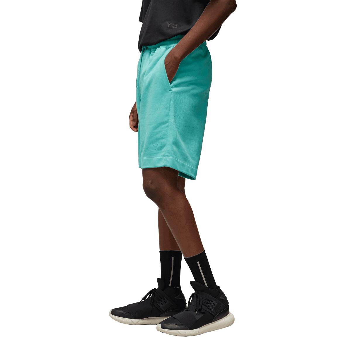 Mens French Terry Shorts (Teal) 3/4