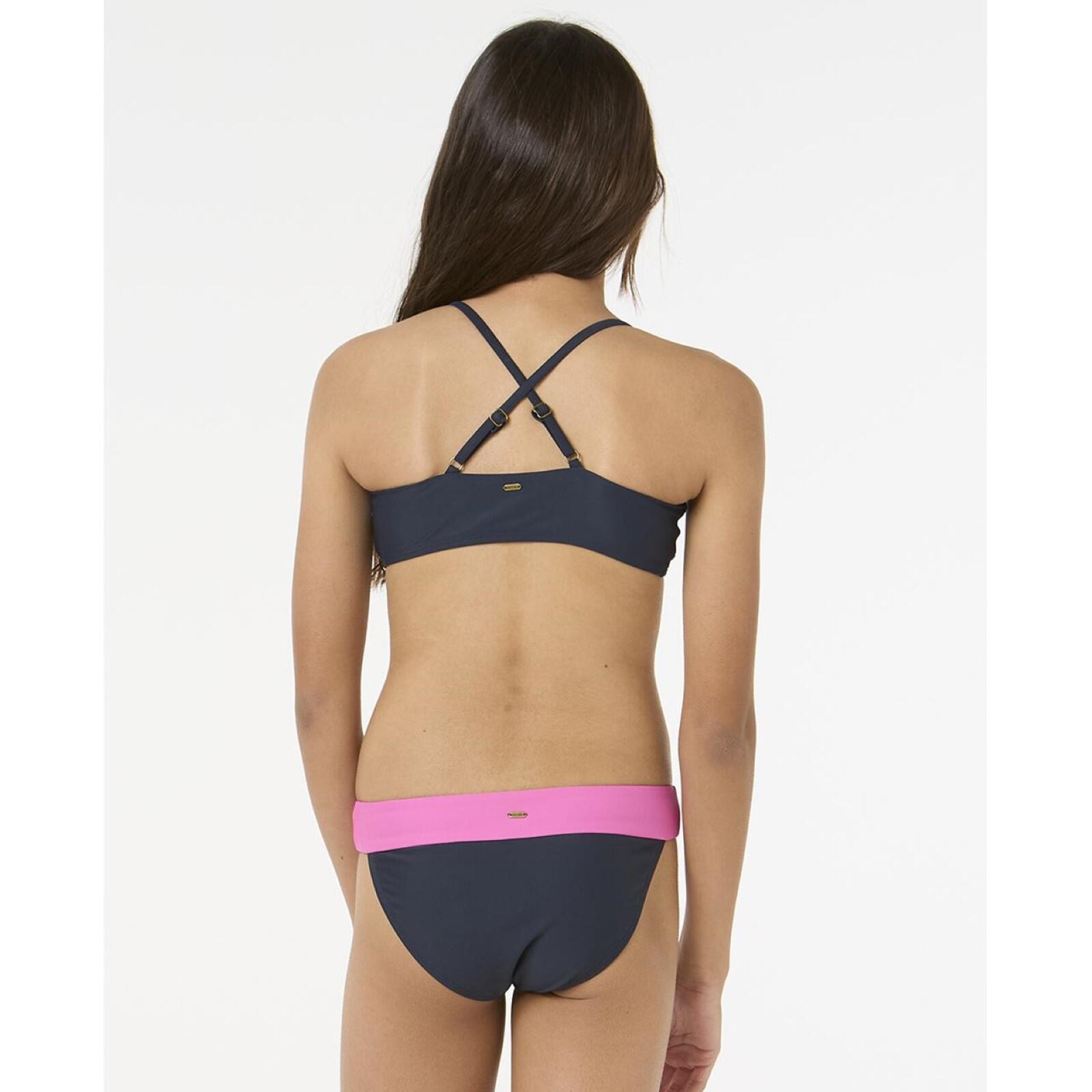 Rip Curl Block Party 3 Piece Set Swimsuit-Navy 5/7