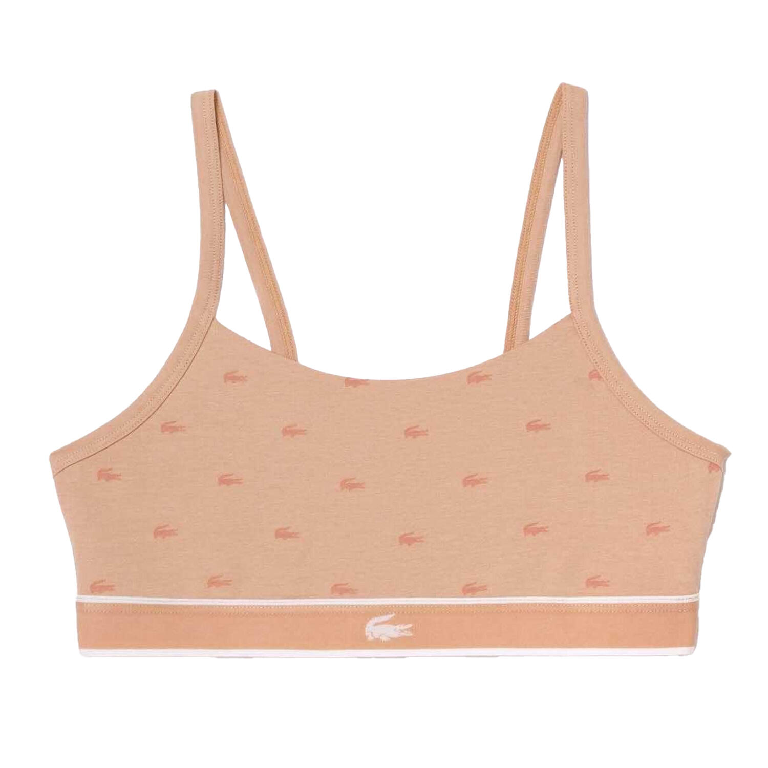Womens/Ladies Logo Cotton Stretch Bralette (Pink) 1/3