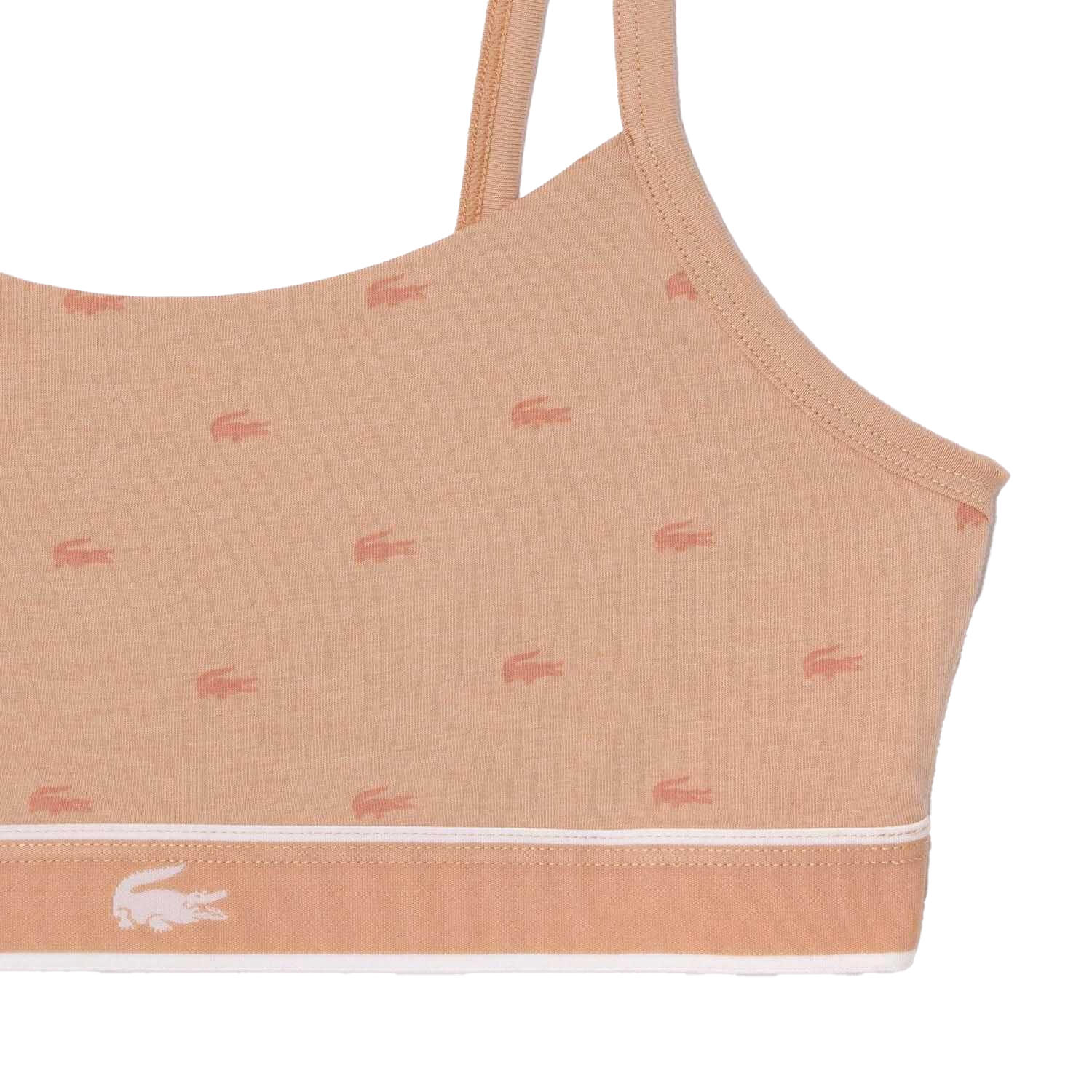 Womens/Ladies Logo Cotton Stretch Bralette (Pink) 2/3