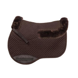 Tapis de selle pour cheval avec cuir d'agneau Kavalkade