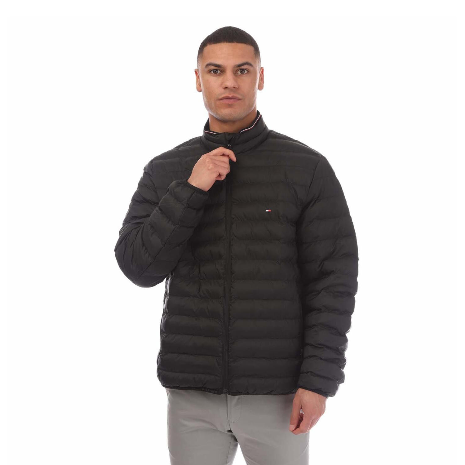 TOMMY HILFIGER Mens Packable Padded Jacket (Black)