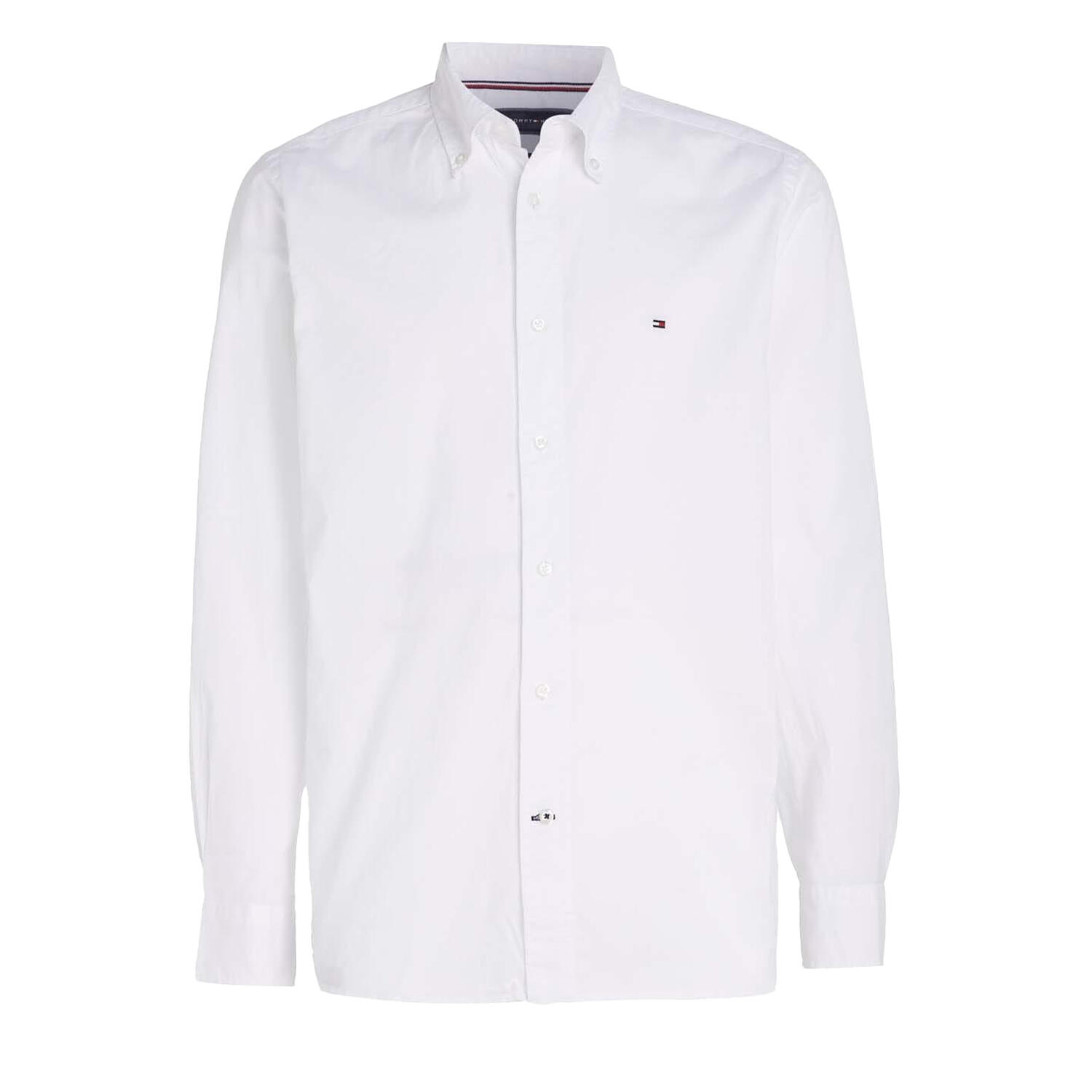 TOMMY HILFIGER Mens Core Flex Poplin Shirt (White)