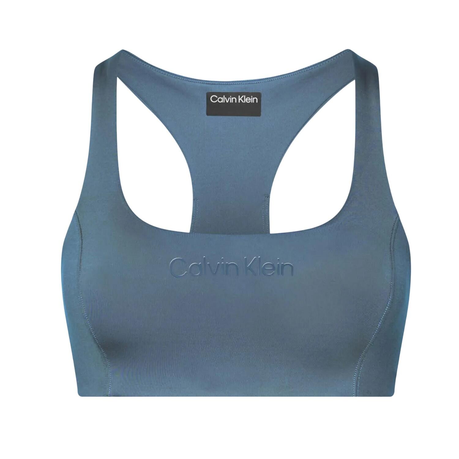 CALVIN KLEIN Womens/Ladies Medium Impact Sports Bra (Blue)