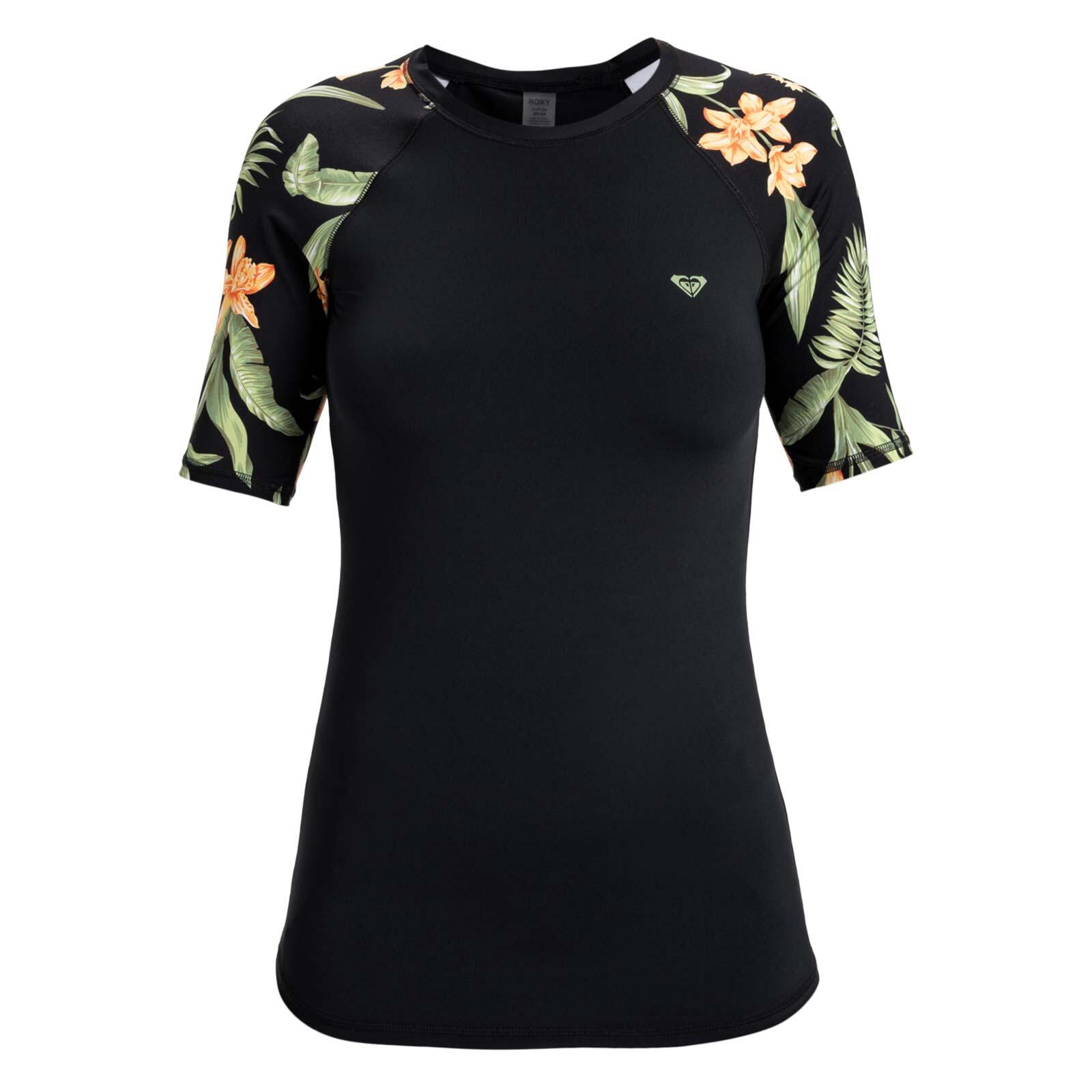 T-shirt de surf à manches courtes LYCRA Noir Femme 5/5