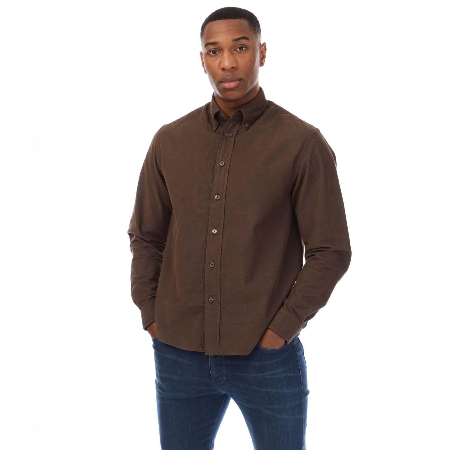 Mens SOwen Casual Shirt (Brown) 1/4