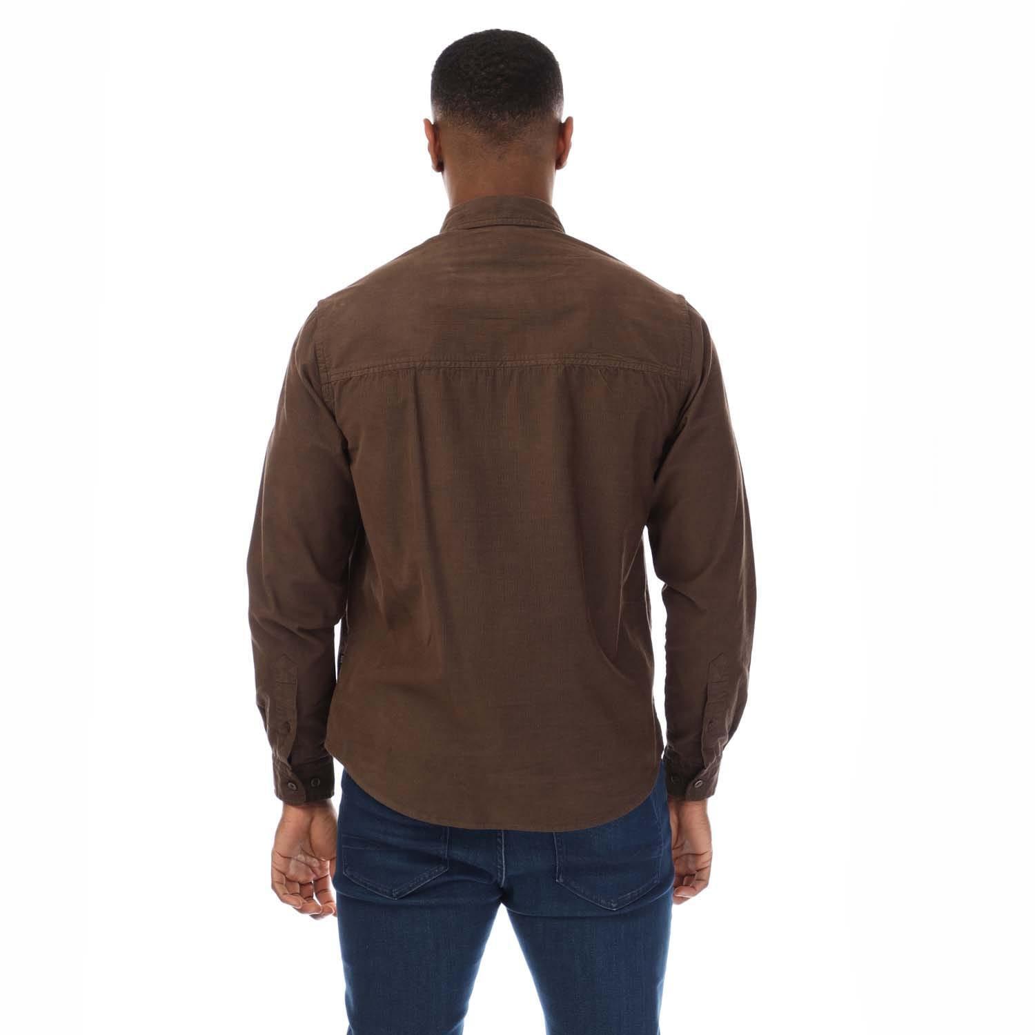 Mens SOwen Casual Shirt (Brown) 2/4