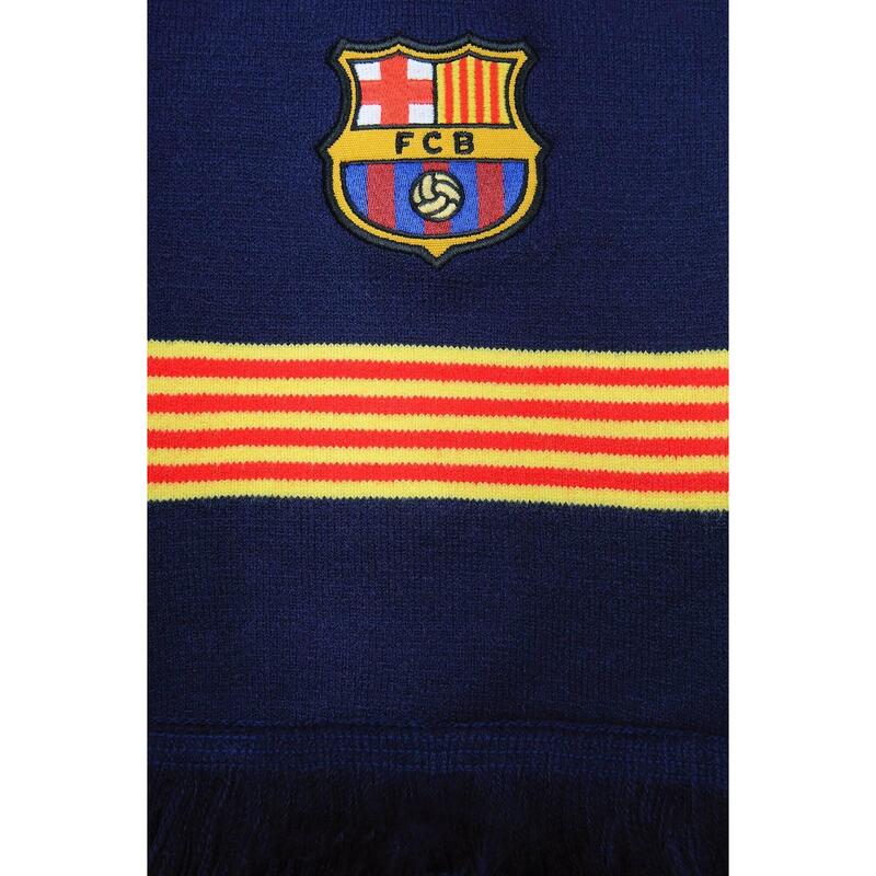 FC Barcelona szalik kibica dwustronny double vertical scarf wielokolorowy
