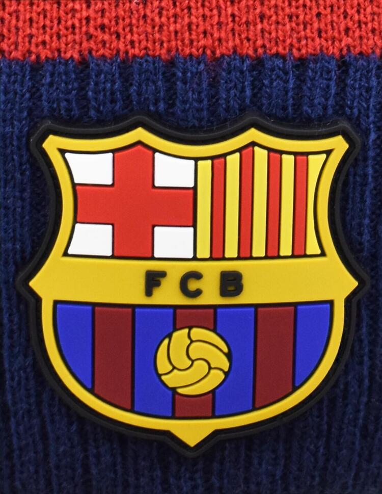 Czapka zimowa FC Barcelona dziecięca - oficjalna licencjonowana