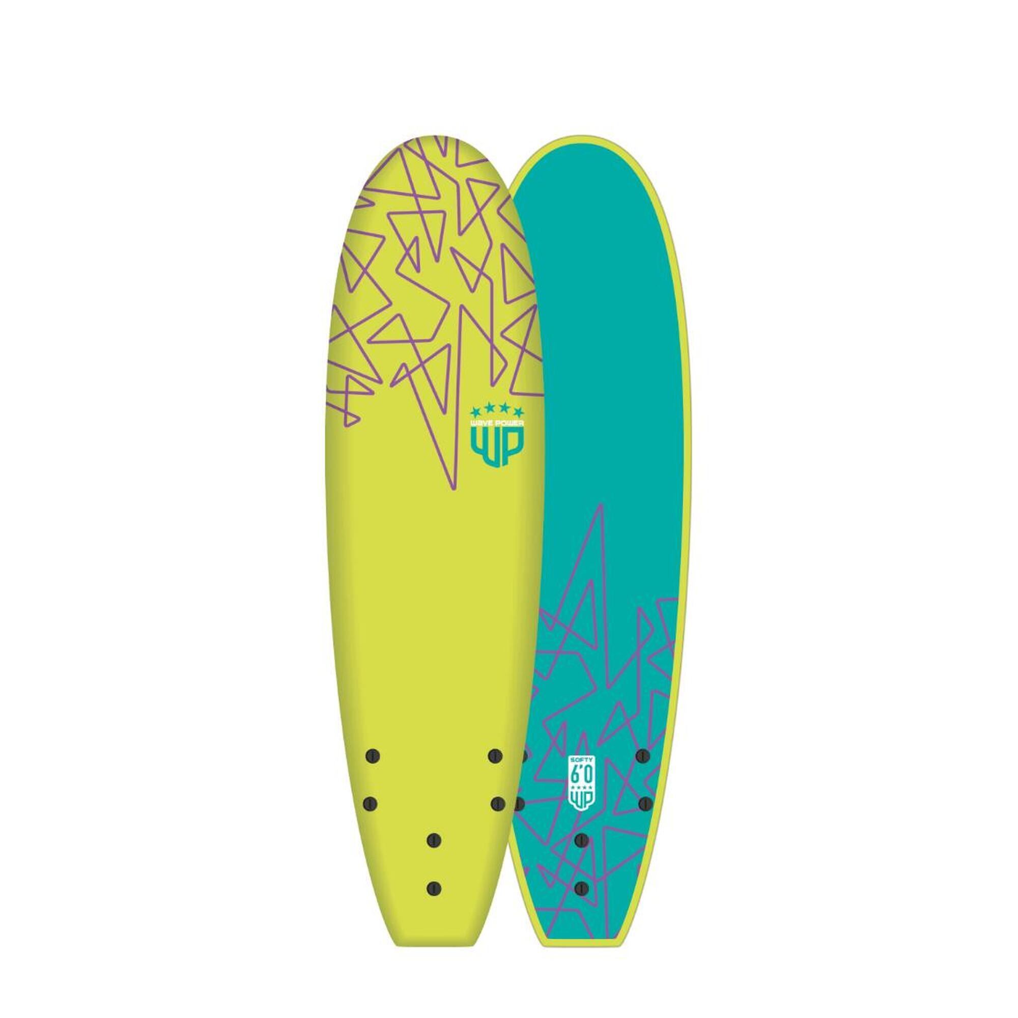 Wave-power - 6'0 Wave Power Softy Planche De Surf En Mousse 6'0 - Planche De Surf - Vert - 6' - Decathlon