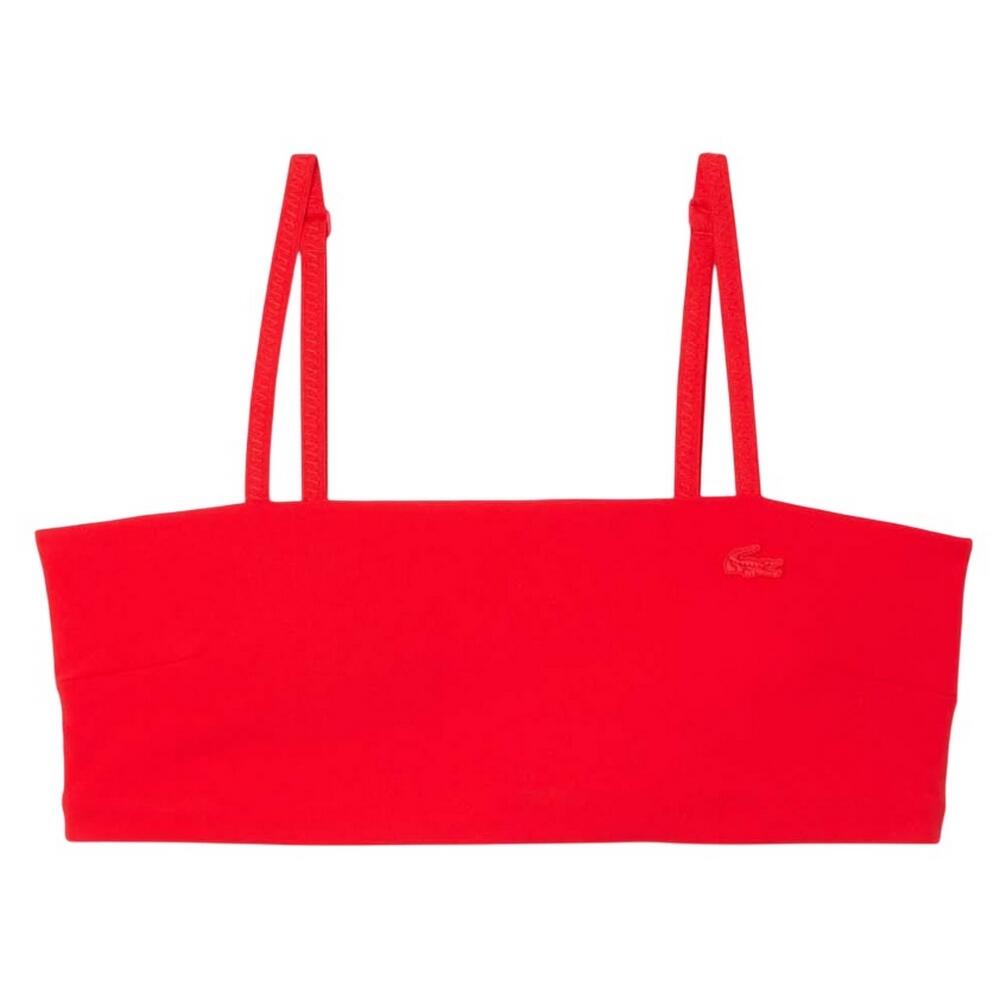 LACOSTE Reggiseno Donna Lacoste Rosso Taglio Sagomato UPF 50+