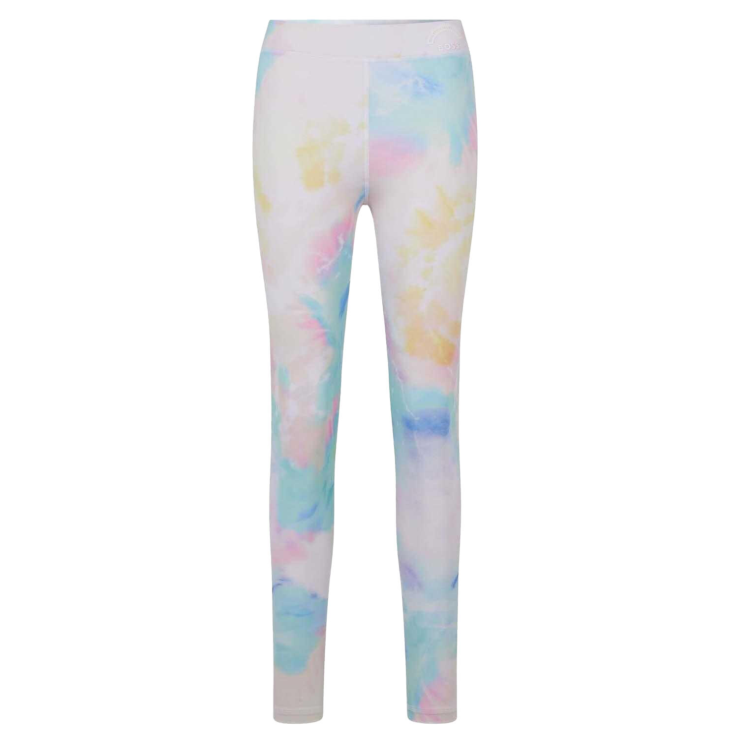 BOSS Womens/Ladies C Ellide Leggings (White/Multicoloured)