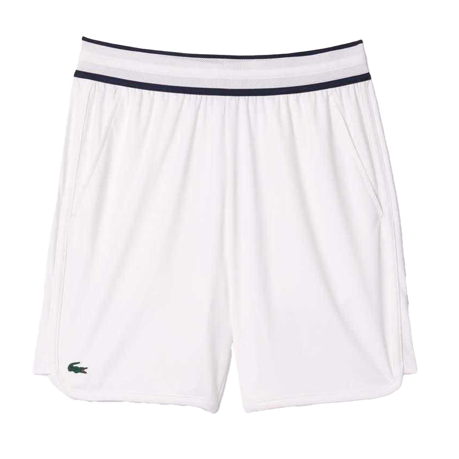 LACOSTE Mens Daniil Medvedev Tennis Shorts (White)