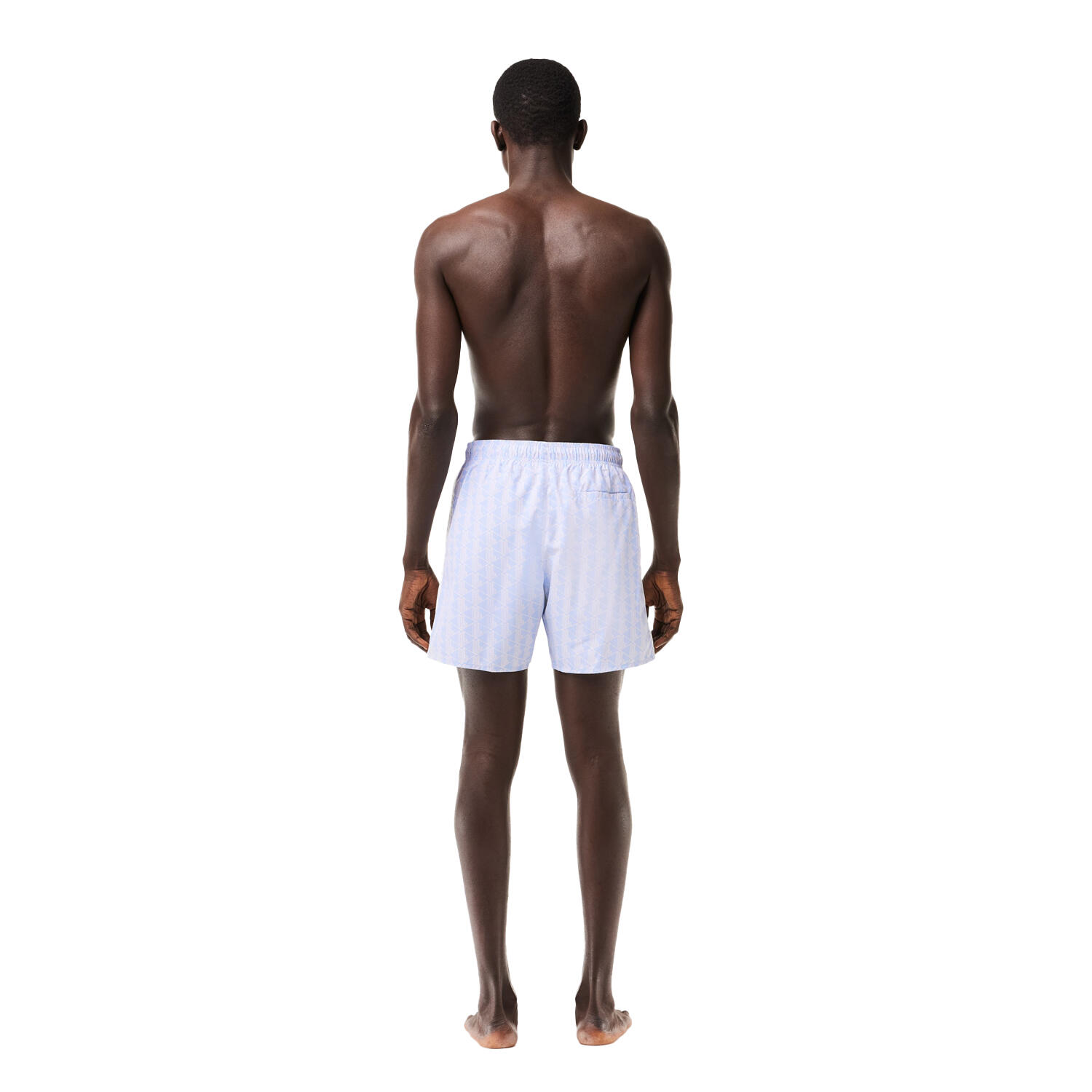 Mens Mid Length Swim Shorts (Blue) 2/4