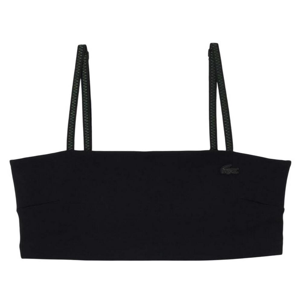 LACOSTE Reggiseno a canotta donna Lacoste Nero taglio sagomato UPF 50+