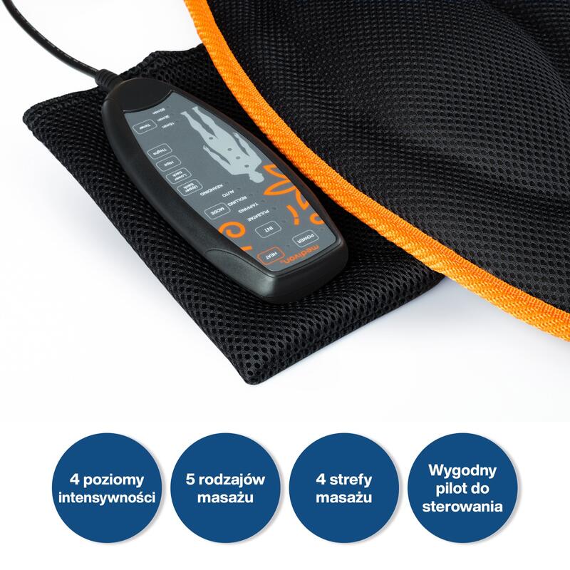Mata masująca masażer Medivon Cosy Mesh czarny
