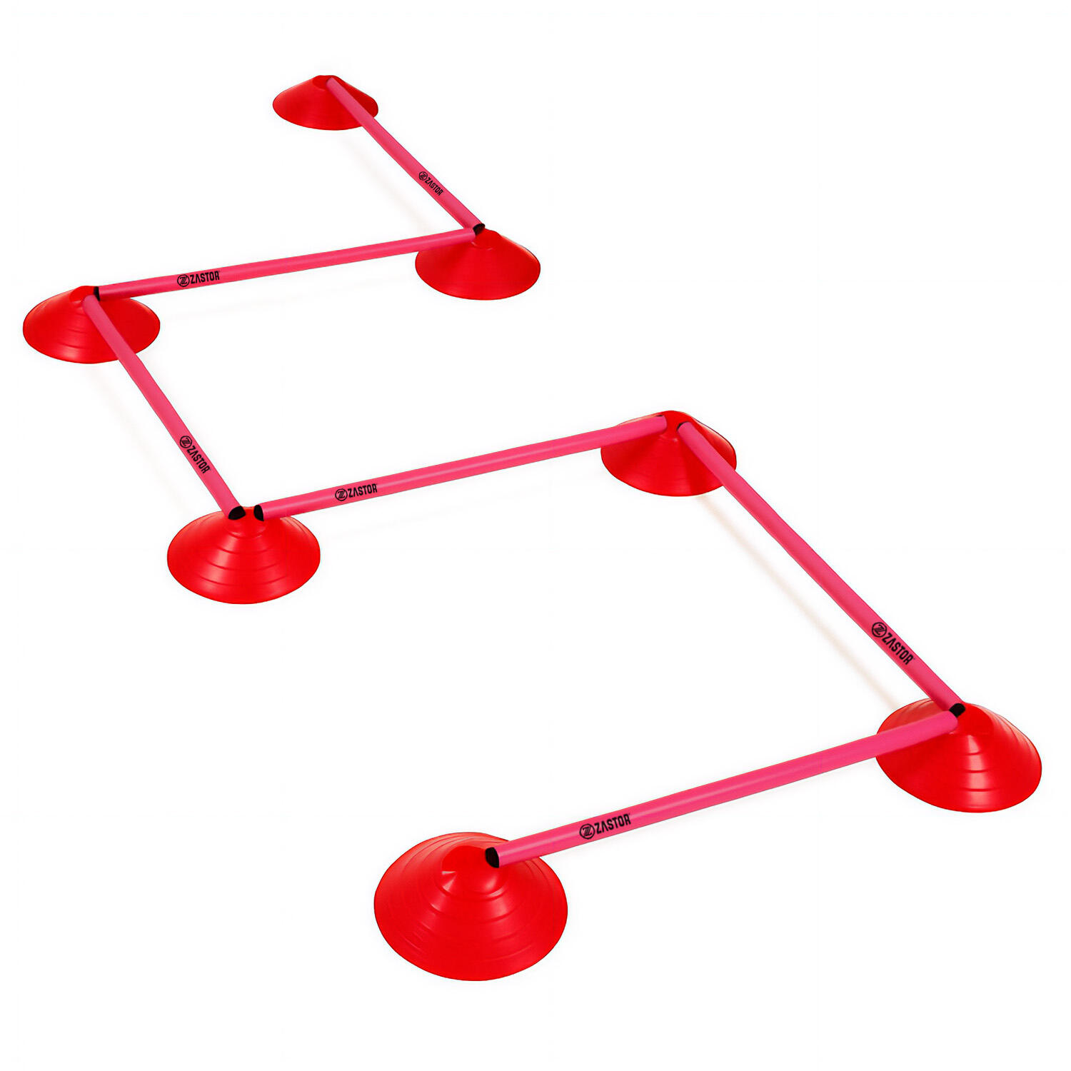 Set de 6 Picas de entrenamiento PVC Zastor Pol-160 Fucsia 5/6