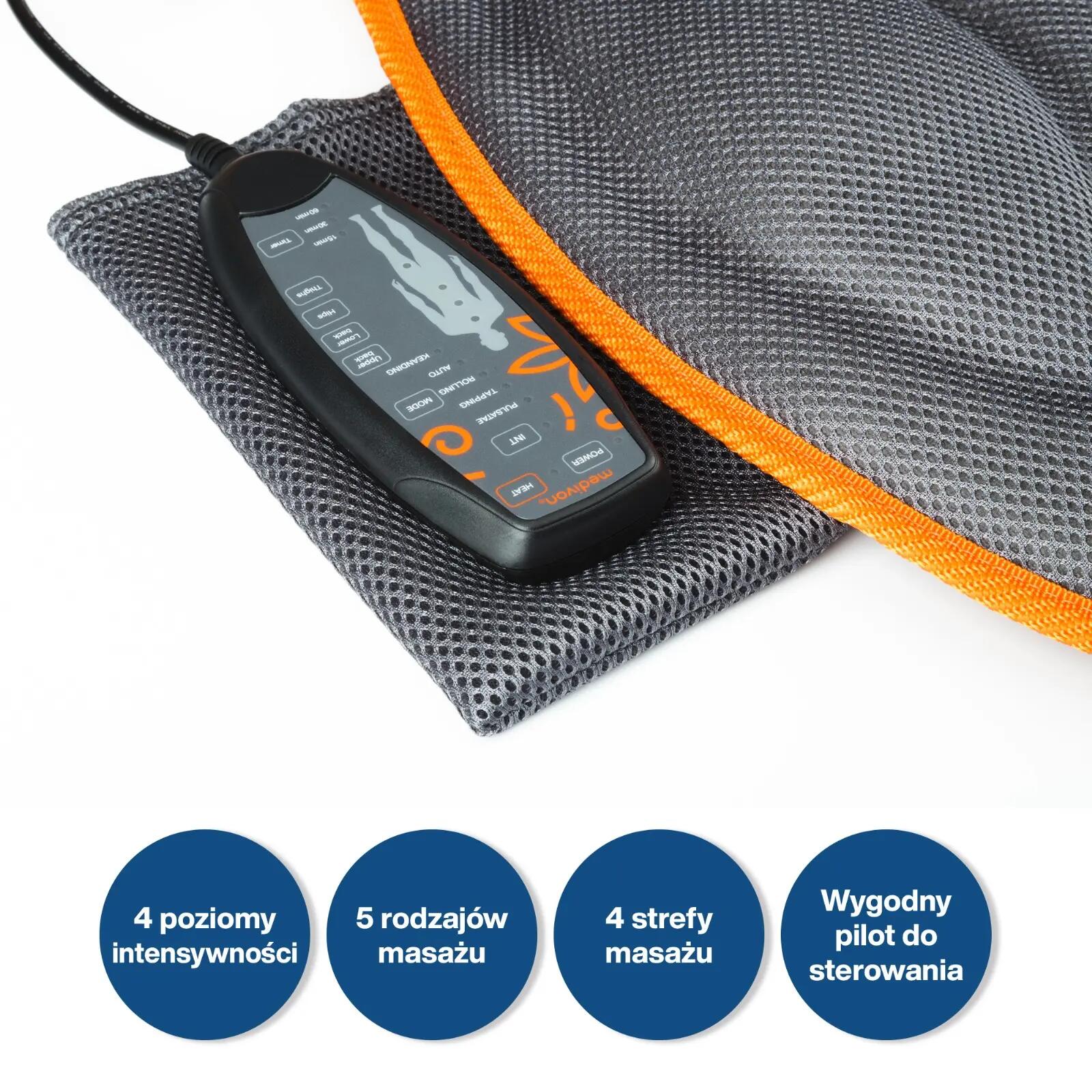 Mata masująca Medivon Cosy Mesh szary 4/7