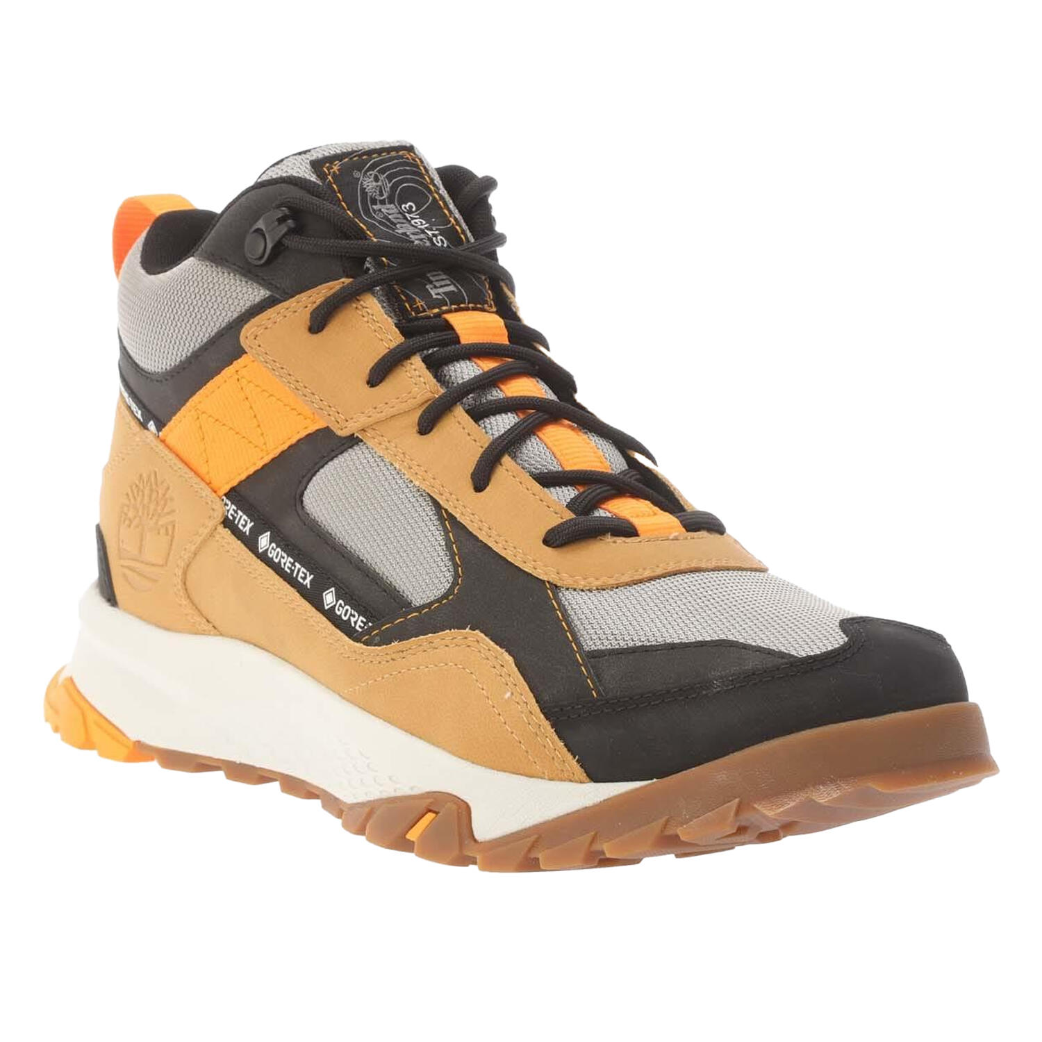 TIMBERLAND Mens Lincoln Peak Suede Mid Cut Waterproof Hiking Boots (Wheat)