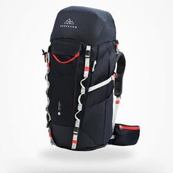 Sac à dos randonnée homme femme, sac à dos de trekking voyager 50 litres bleu
