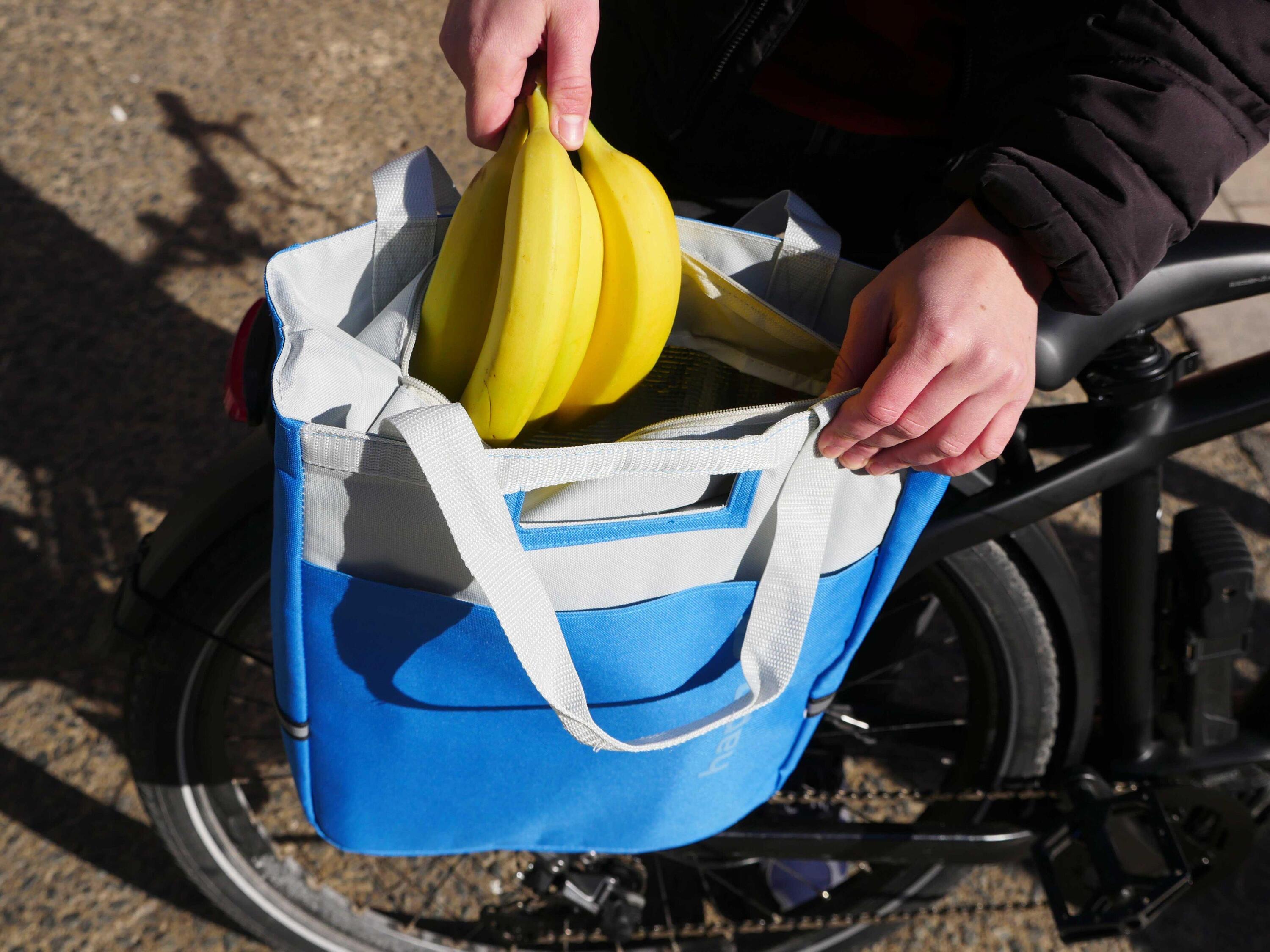 Sac isotherme porte bagage 14L Bleu/Gris - Vélo électrique, VTT, VTC - HAPO-G 6/7