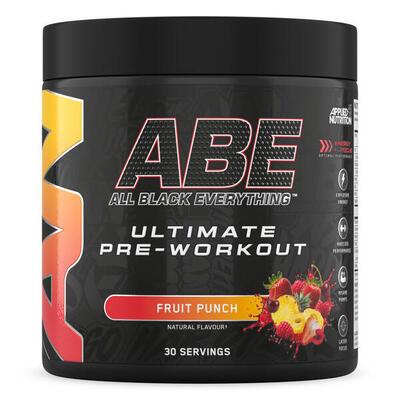 Abe ultimate pre-workout - fruit punch - 375 gram (30 doseringen)