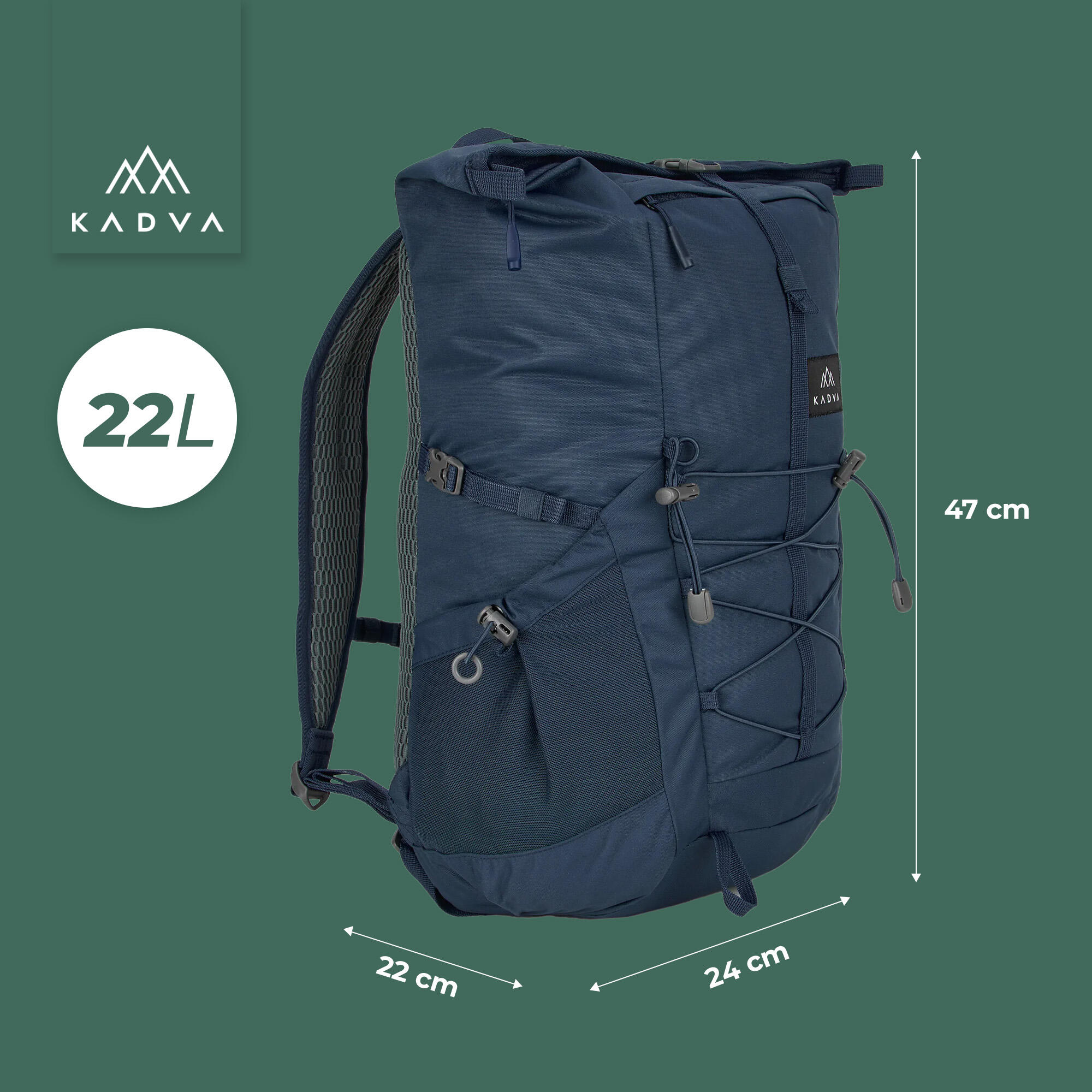 Mochila urbana KADVA CityQuest 22 l 3/7