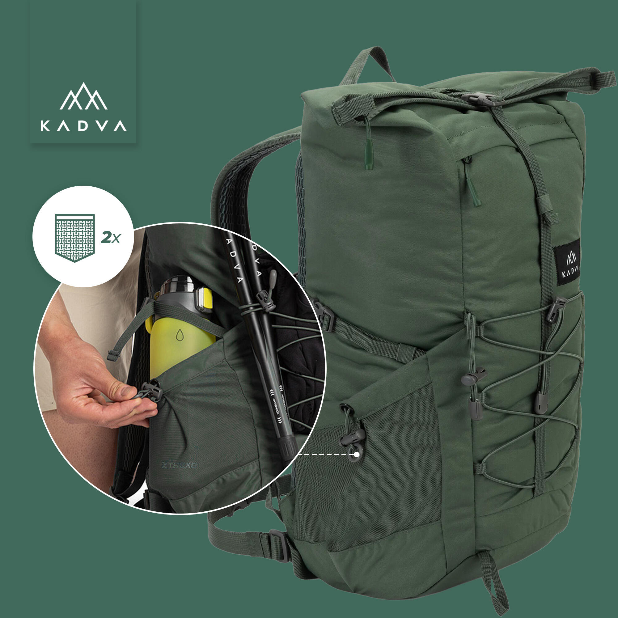 Stadt Rucksack KADVA CityQuest 22 l 5/7