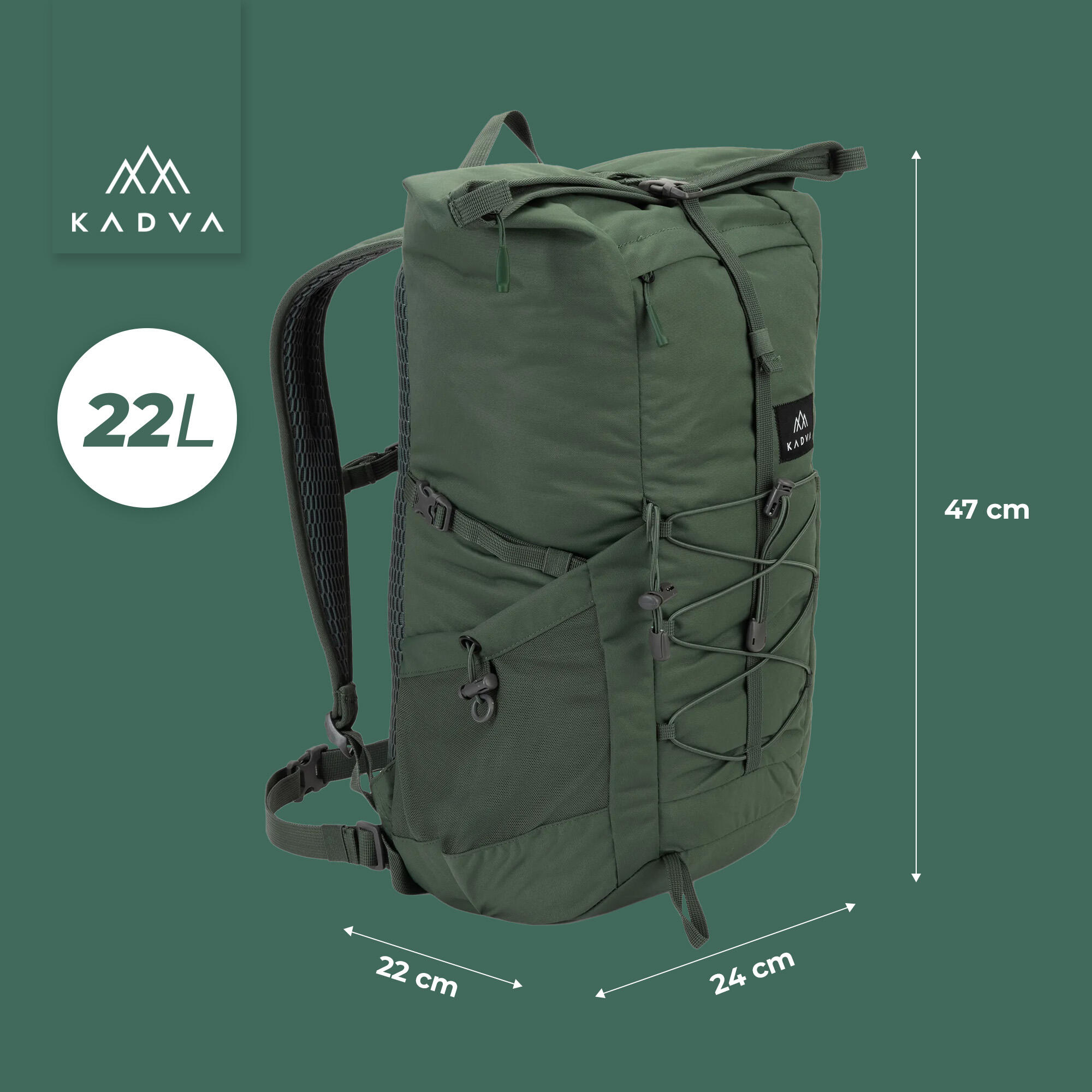 Stadt Rucksack KADVA CityQuest 22 l 3/7