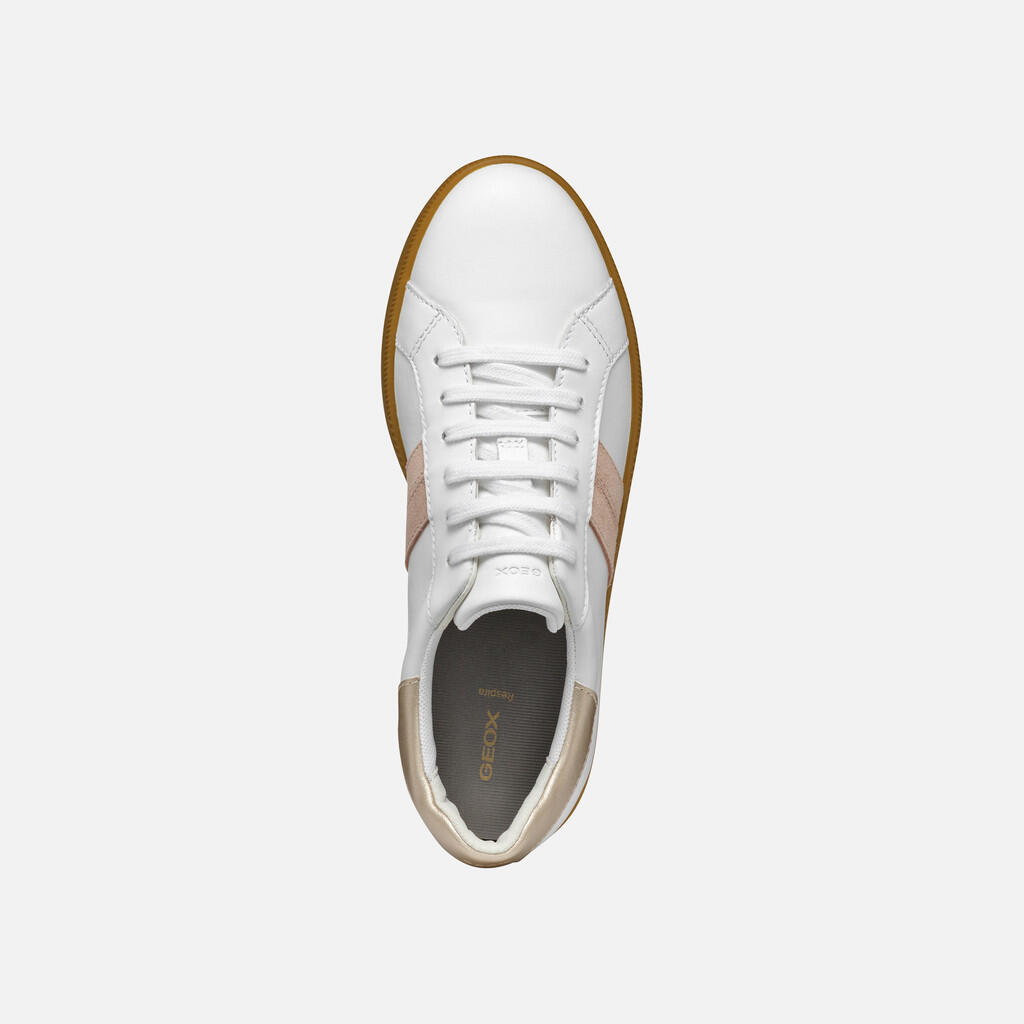 Baskets Femme D MELEDA Blanc/Beige 6/7