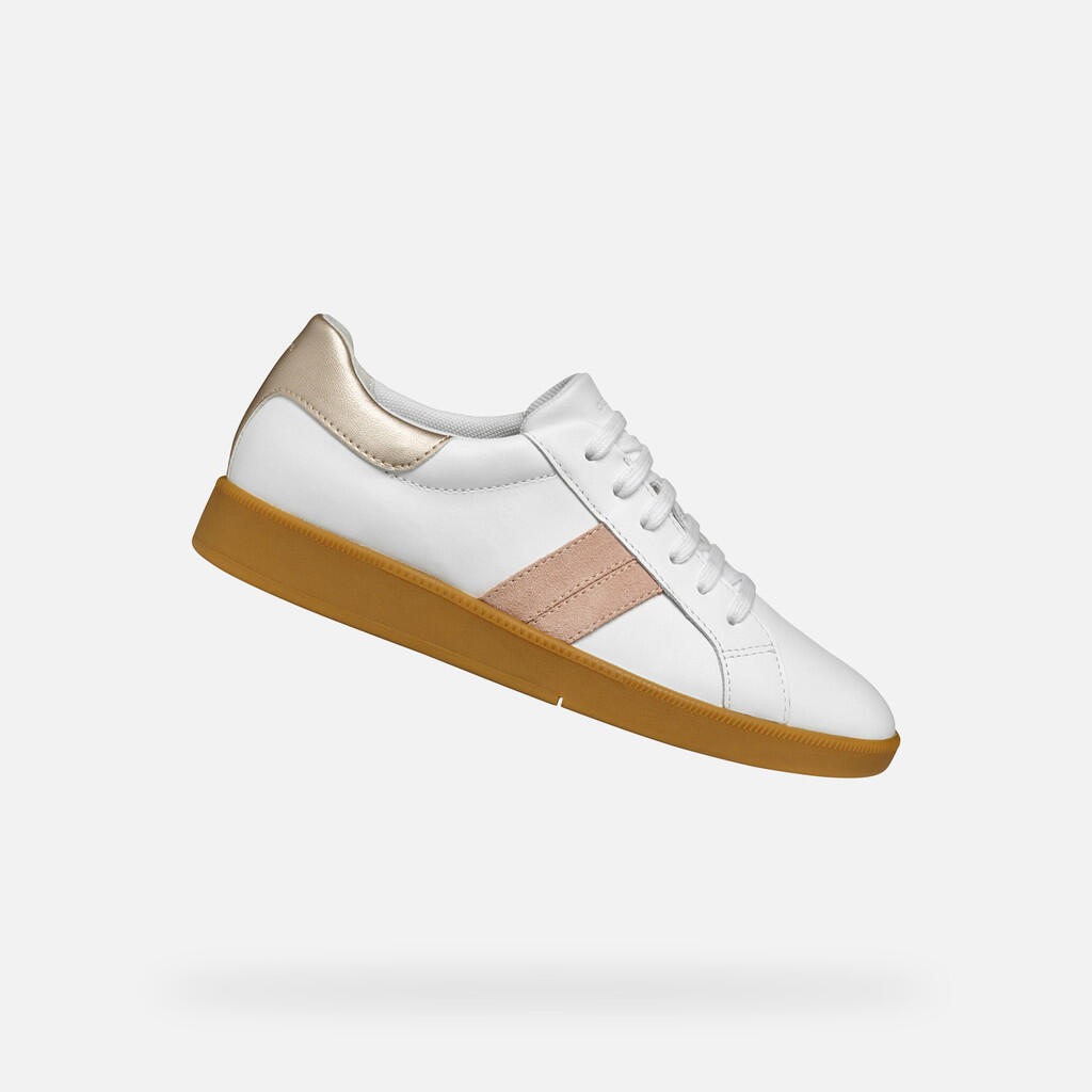 Baskets Femme D MELEDA Blanc/Beige 1/7