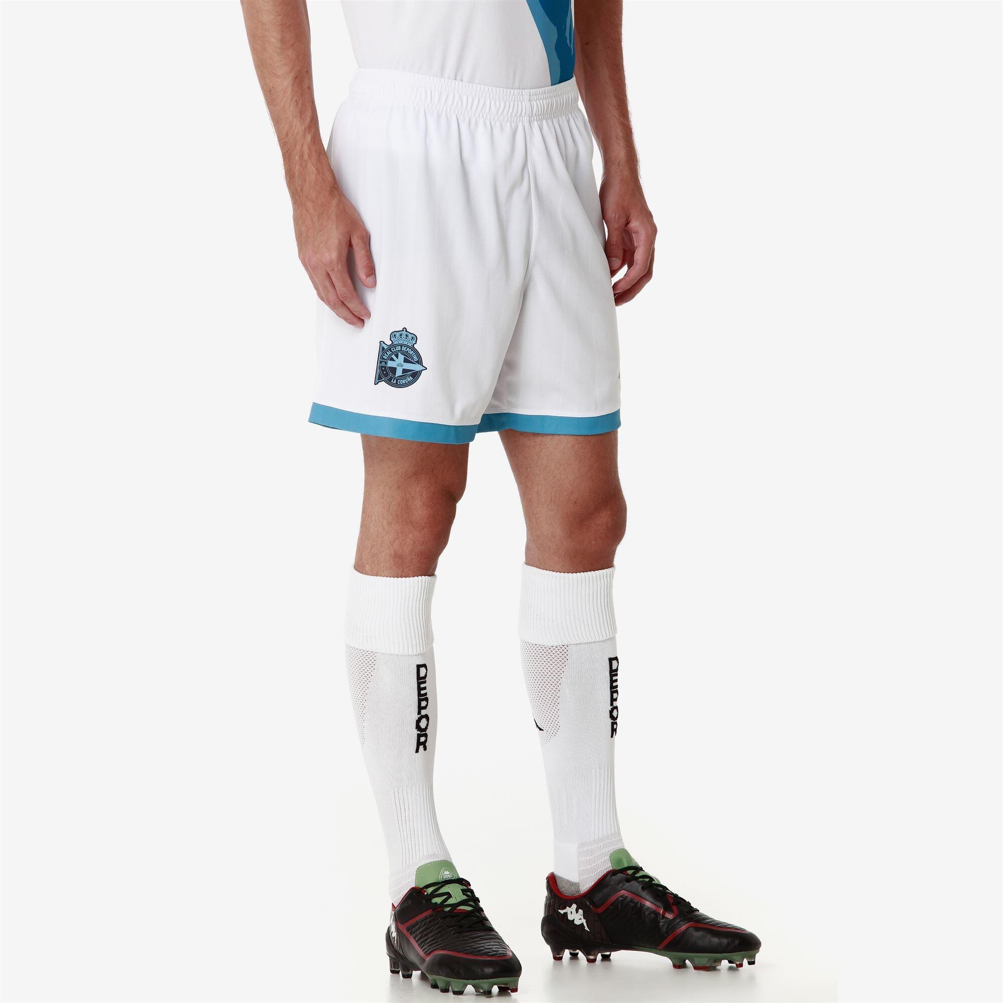 Pantaloncini sportivi da bambino in poliestere riciclato bianco da calcio 6/7