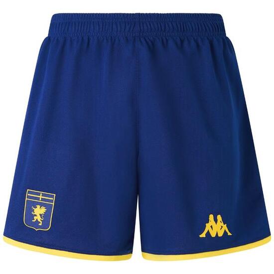 Pantaloncini sportivi da uomo in poliestere riciclato blu da calcio
