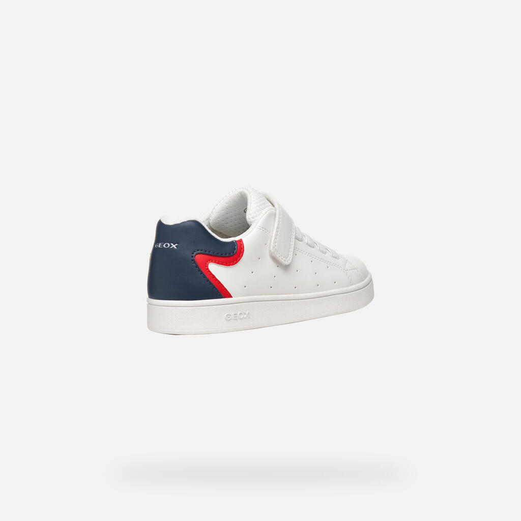 Baskets Garçon J ECLYPER BOY Blanc/Bleu 6/7