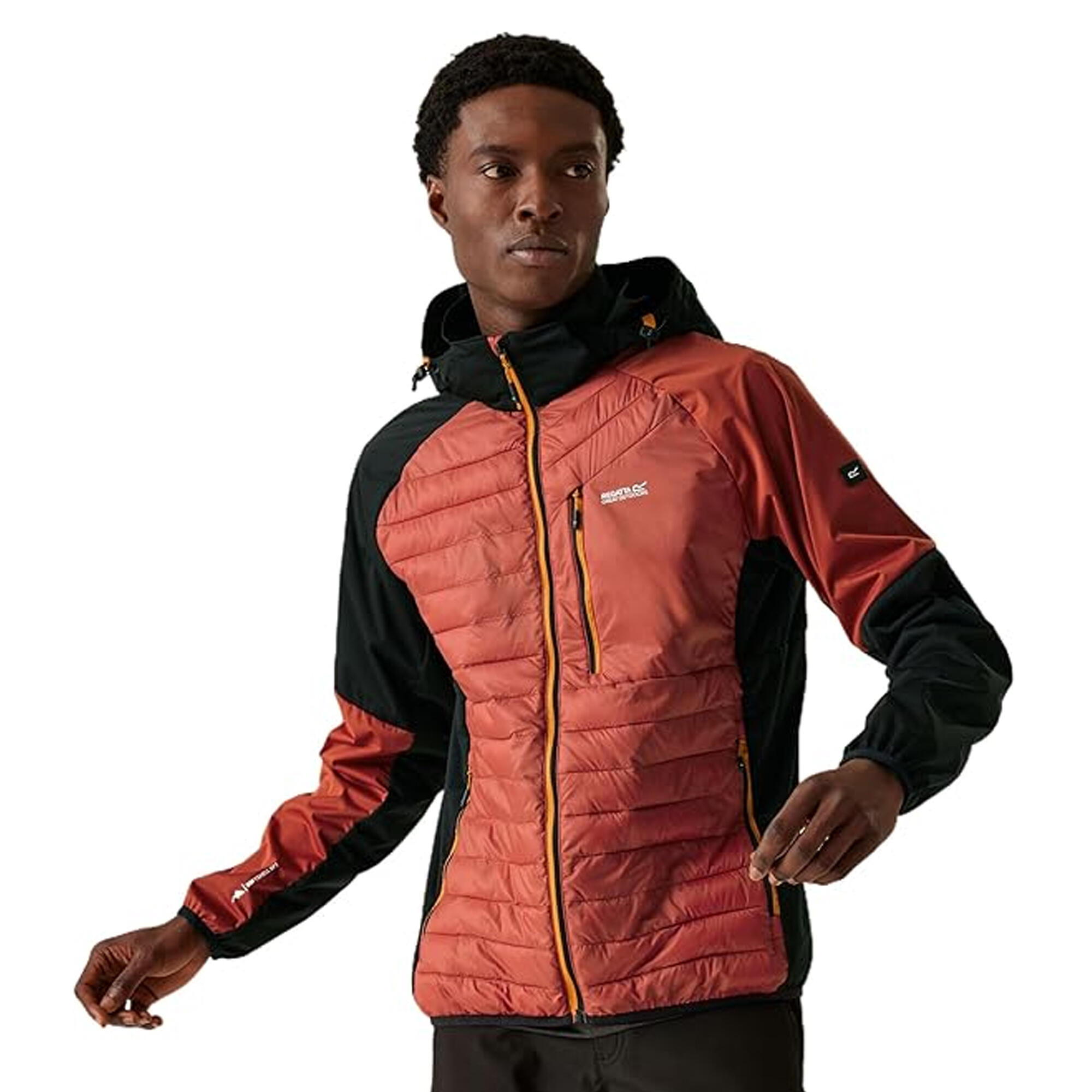 Veste Hybride ANDRESON PRO Homme (Noir / Ocre Rouge) 4/5
