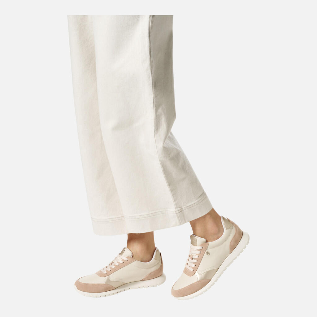 Baskets Femme D SUKIE 2.0 Blanc Cassé/Rose 3/7