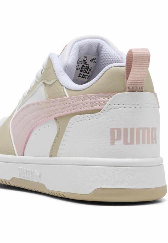 Dziecięce sneakersy Rebound V6 Lo PUMA White Mauve Mist Desert Dust Pink Beige thumbnail