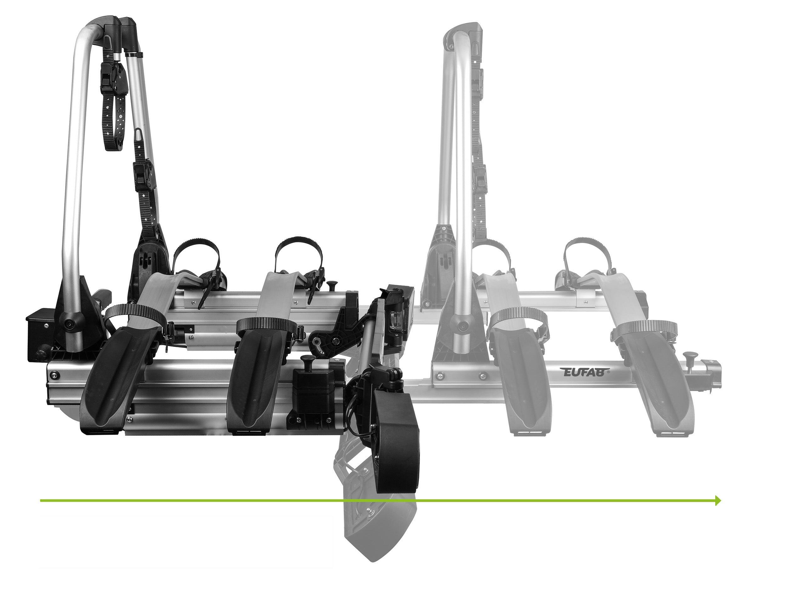 Fahrradträger auf der Anhängerkupplung Plattform 2 Velos Eufab Sd260 6/7