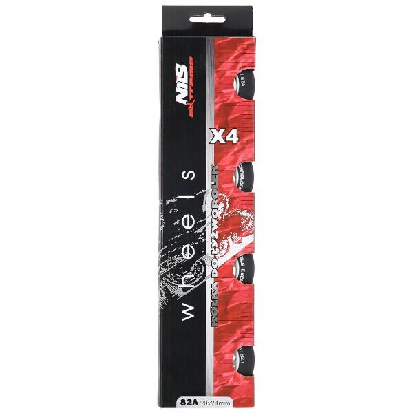 Matná kolečka NILS Extreme PU 90x24 82A, 4 ks